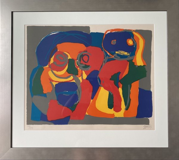 Karel Appel: Deux Figures - 1969
