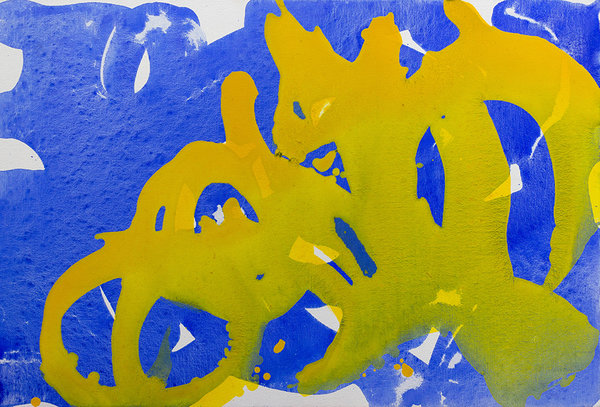 Lennaert Koorman: Yellow on Blue