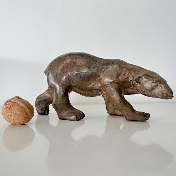 Pierre Chenet: Petit grizzli en bronze (kleine grizzly beer in brons)