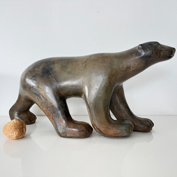 Pierre Chenet: Ours polaire en bronze (Ijsbeer in brons)