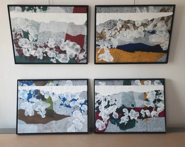 John Sprengers: Small Wave  (serie van 4 schilderijen)